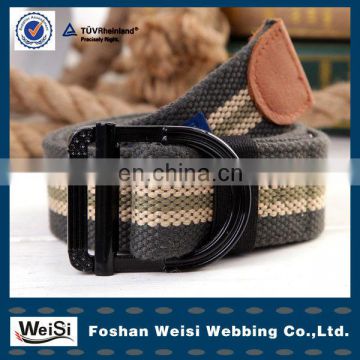 Manufacturer Custom Stainless Steel Buckle Polyester Belt For Men