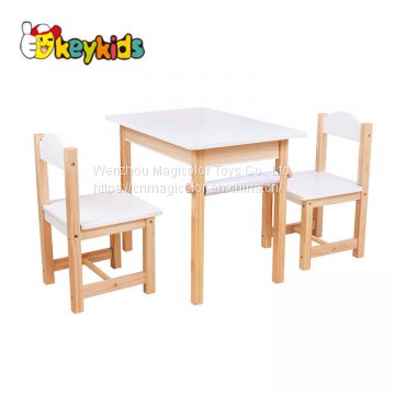 High quality certified wooden table and chair set for kids W08G266