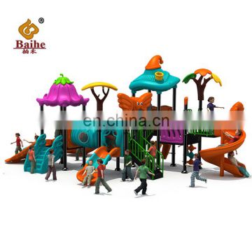 High Quality Colorful Outdoor Playground Equipment Kids Outside Plastic Slide