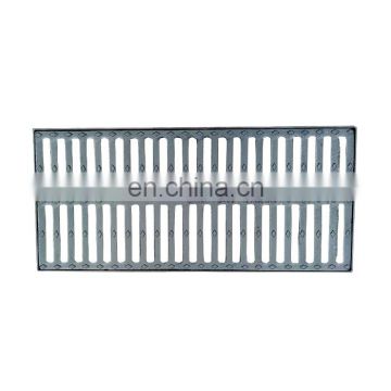 Wholesale BS EN124 D400 1000*420 ductile cast iron rectangle floor gully grating frame