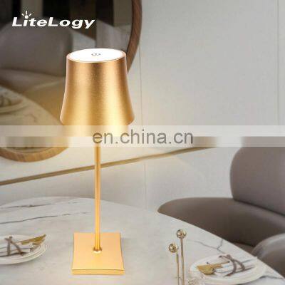 Modern decor rechargeable beside table lamp friendship lamp luxury study lamp