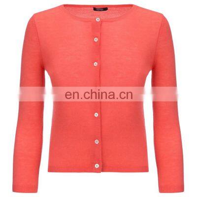 Knitted and Soft Woman Cashmere Cardigan Ladies Fancy Cardigan Sweater