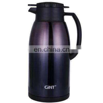 GINT Large Plastic Hot Tea Vacuum Flasks With Glass Inside  Coffee Pot