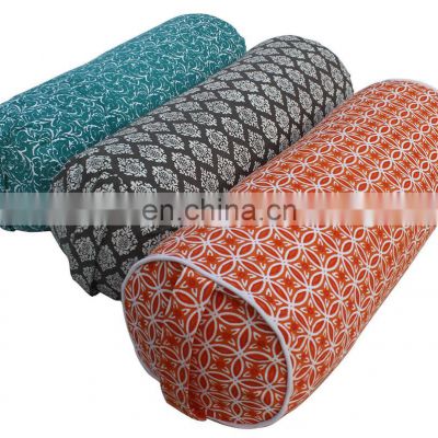 Best supplier cheap rate Cylindrical shape Organic Yoga meditation Cushion bolster Indian manufacturer