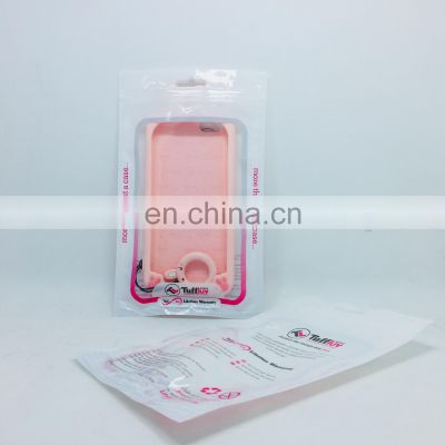 Customize plastic zip lock cell phone case packaging bag with clear window