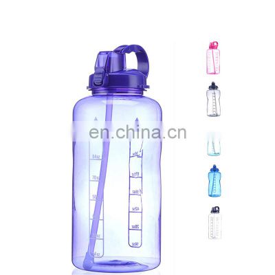 400ml 1000ml 32oz Hot Selling motivational time markings workout plastic tritan drinking fitness bottle with measurements