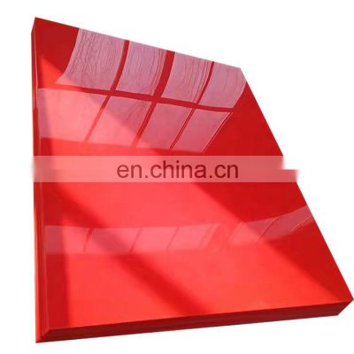 Chinese red ultra high molecular weight polyethylene sheet/engineering plastic UPE board / polyethylene plastic sheet