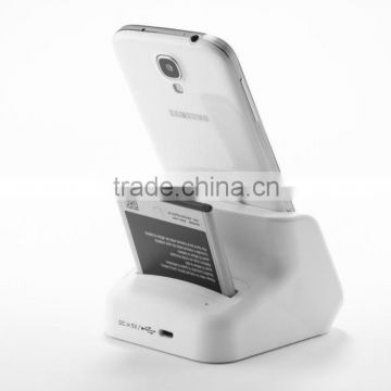 Case Compatible Dual Dock station for Samsung Galaxy S4 IV i9500 White/Black