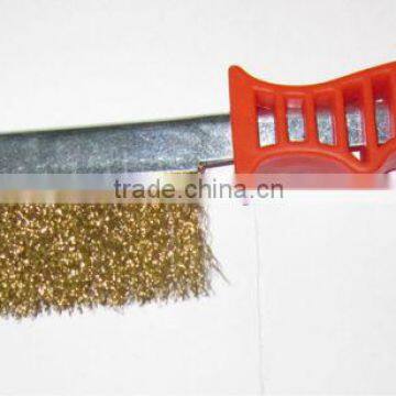 Plastic handle steel brush