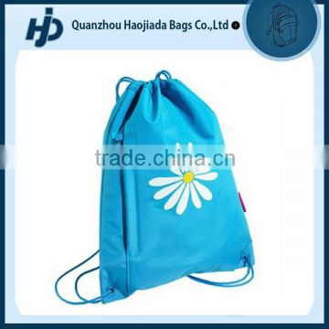 China factory blue cheapest drawstring bag