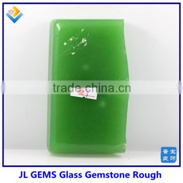 Lab-created light Green Glass Raw Material & rough
