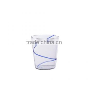 Borosilicate Glass with blue lines