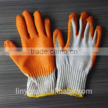 Heavy duty Latex/Rubber Coated Cotton Knitted Working Glove