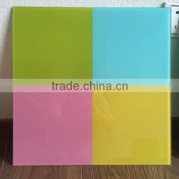 Colorful back painted tempered glass