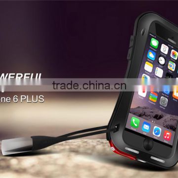 Love Mei Aluminum Metal Gorilla Waterproof Case Cover For Iphone 6 Plus