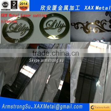 XAX09LC OEM ODM custom titanium ti gold rose yellow red silver metal Air Plasma Arc Cutting provider
