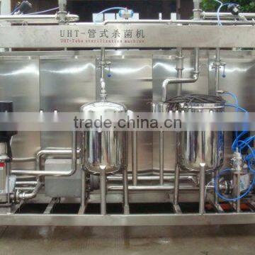Tubular industrial milk UHT sterilizer