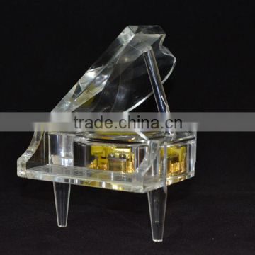 crystal music box with high-end crystal material recordable music gift box