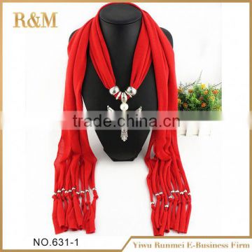 Factory supplier newest custom design tercel pendant scarf for women 2016
