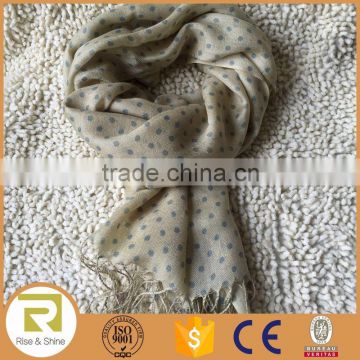 Wholesale 100% Viscose dots printed fringed shawl scarf                        
                                                Quality Choice