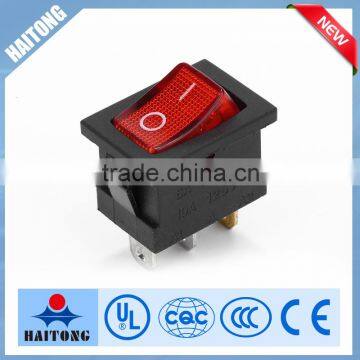 3pin rocker switch with red light RS-12