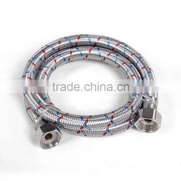 Braided polymer kitchen faucet connector
