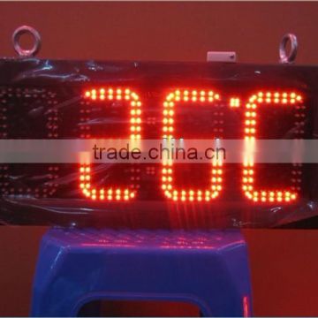 6" 88:88:88 Red 6 digit outdoor led time temperature sign