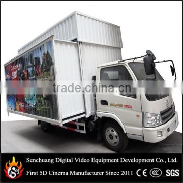 Drive to everywhere flexible mobile 5D cinema with motion system