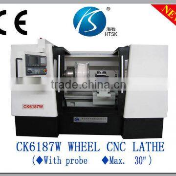 Wheel CNC Lathe machine of advantages Wheel drawing machine CK6187W used in car 4S -shops