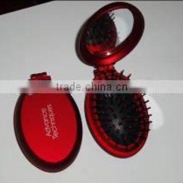 Foldable pocket comb mirror