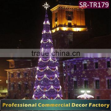Exterior 10m large giant christmas tree with decoration