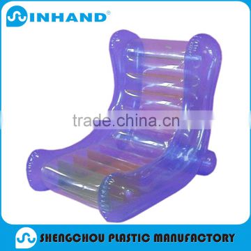 plastic pvc blue air sofa chair inflatable sofa chair