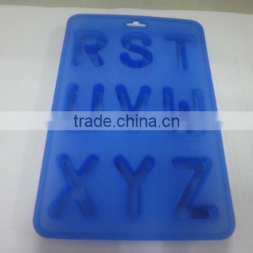 promotion silicone ice tray alphabet letter