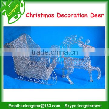 Hot Sale Outdoor Christmas Wire Deer For Christmas Decoration