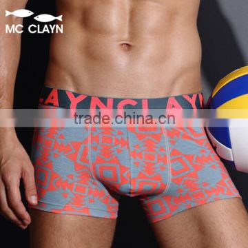 MC CLAYN Brand comfortable breathable U convex design cotton shorts panties Men's Boxers underwear men
