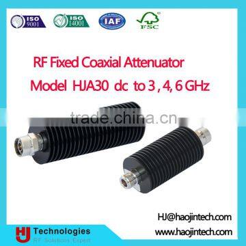 dc to 3, 4, 6 GHz RF Fixed Coaxial Attenuator Model HJA30