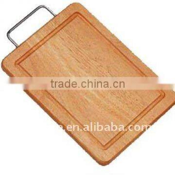 chopping board with stainless steel handle