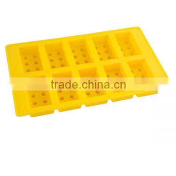 promotional silicone ice tray/silicone chocolate mould ice tray/personalized ice cube tray