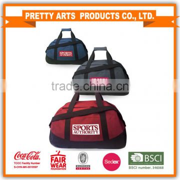 SMETA Sedex audit 4p factory large gym sport duffle bag with hook and loop handle for wholesale