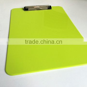 A4 PS green office clipboard,