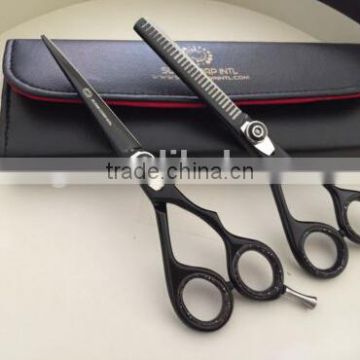 Professional Hairdressing Scissor Thinning & Hair Cutting Set 6" Black