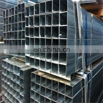 New design galvanized square pipe price list with high quality