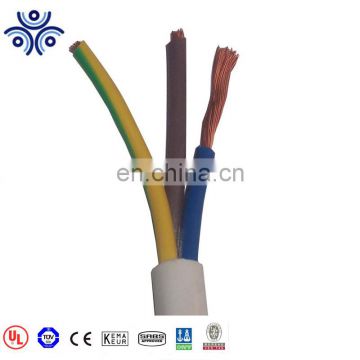 RVV 0.5mm2 low voltage pvc insulated flexible plastic coated copper wire