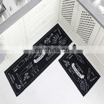 anti-slip floor mat,decorative polyester kitchen runner mats