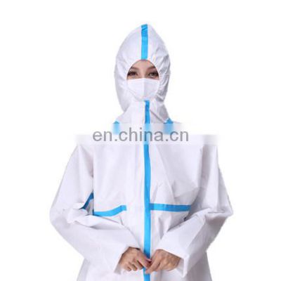 Disposable PPE Coverall CE Cat III Type 3 4 5 6 EN14126 EN1149 Isolation Overalls Medical Protective Suits Safety Coveralls