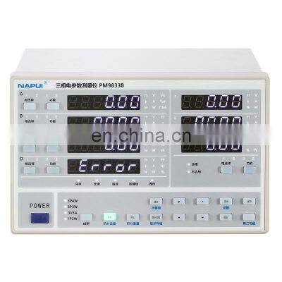 Standard RS232 and RS485 Harmonic 3 phase power analyzer with Electric Energy