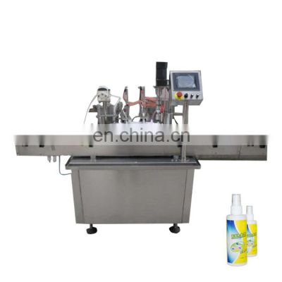 Automatic Eliquid Solvent Juice Spray Bottle Fluid Cosmetic Filling Capping Labeling Machine With Inkjet Printer Machine