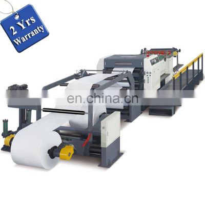 UGM1700A AC SERVO 2 Reel Corrugated carton Paper roll to sheet cutter with photoelectric tracking system