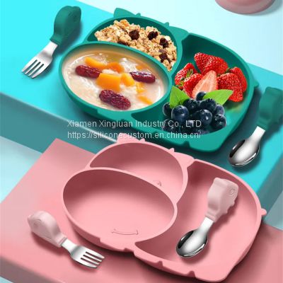 Silicone Baby Bowl Multicolour Baby Feeding Dish