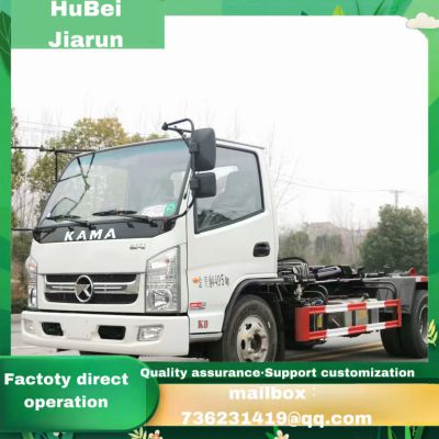 Hook arm garbage truckClean up the garbage in the factory area